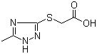 结构式 CAS# 64679-65-8, [(5-甲基-1H-1,2,4-三唑-3-基)硫基]-乙酸