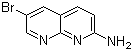 结构式 CAS# 64874-38-0, 6-溴-1,8-萘啶-2-胺