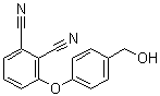 structure of CAS# 649553-08-2, 3-[4-(Hydroxymethyl)phenoxy]-1,2-benzenedicarbonitrile