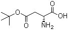 结构式 CAS# 64960-75-4, D-天冬氨酸 4-叔丁酯; D-天门冬氨酸 4-叔丁酯