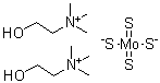 结构式 CAS# 649749-10-0, 四硫钼酸二胆碱