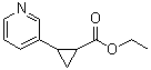结构式 CAS# 649766-32-5, 2-(3-吡啶基)环丙烷羧酸乙酯