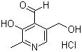 structure of CAS# 65-22-5, Pyridoxal hydrochloride;3-Hydroxy-5-(hydroxymethyl)-2-methyl-4-pyridinecarboxaldehyde hydrochloride