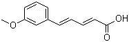 structure of CAS# 6500-63-6, 5-(3-Methoxyphenyl)-2,4-pentadienoic acid