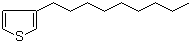 结构式 CAS# 65016-63-9, 3-壬基噻吩