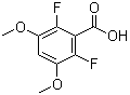 structure of CAS# 651734-56-4, 2,6-Difluoro-3,5-dimethoxybenzoic acid