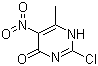 structure of CAS# 65224-66-0, 2-Chloro-6-methyl-5-nitro-4(1H)-pyrimidinone;2-Chloro-4-hydroxy-6-methyl-5-nitropyrimidine