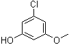 结构式 CAS# 65262-96-6, 3-氯-5-甲氧基苯酚