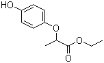 structure of CAS# 65343-67-1, Ethyl 2-(4-hydroxyphenoxy)propionate