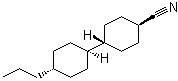 structure of CAS# 65355-35-3, 4-Propyl-4'-cyano-trans-1,1'-bicyclohexane;trans,trans-4-(4'-Propylcyclohexyl)cyanocyclohexane; trans,trans-4-Cyano-4'-propyl-1,1'-bicyclohexyl; trans,trans-4-Propyl-4'-cyanocyclohexylcyclohexane