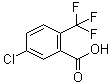 2-Trifluoromethyl-5-chlorobenzoic acid molecular structure (CAS 654-98-8)