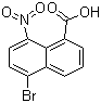 structure of CAS# 65440-41-7, 5-Bromo-8-nitronaphthalene-1-carboxylic acid