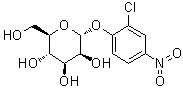 structure of CAS# 65446-24-4, 2-Chloro-4-nitrophenyl alpha-D-mannopyranoside;p-Nitro-o-chlorophenyl alpha-D-mannopyranoside