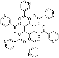 structure of CAS# 6556-11-2, Inositol nicotinate ;Inositol hexanicotinate; Inositol hexa-3-pyridinecarboxylate
