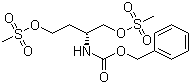 structure of CAS# 655785-24-3, (R)-2-(Benzyloxycarbonylamino)-1,4-dimethanesulfonyloxybutane;[(1R)-3-[(Methylsulfonyl)oxy]-1-[[(methylsulfonyl)oxy]methyl]propyl]-carbamic acid phenylmethyl ester