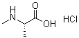 结构式 CAS# 65672-32-4, N-甲基-L-丙氨酸盐酸盐