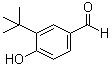 structure of CAS# 65678-11-7, 3-(1,1-Dimethylethyl)-4-hydroxybenzaldehyde;3-tert-Butyl-4-hydroxybenzaldehyde