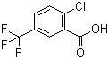 2-Chloro-5-(trifluoromethyl)benzoic acid molecular structure (CAS 657-06-7)