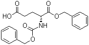 结构式 CAS# 65706-99-2, 苄氧羰基-D-谷氨酸 alpha-苄酯