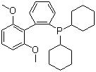structure of CAS# 657408-07-6, 2-Dicyclohexylphosphino-2',6'-dimethoxybiphenyl;Sphos