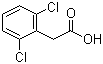 结构式 CAS# 6575-24-2, 2,6-二氯苯乙酸