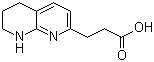 结构式 CAS# 658712-81-3, 5,6,7,8-四氢-1,8-萘啶-2-丙酸