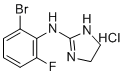 structure of CAS# 65896-14-2, Romifidine hydrochloride;N-(2-bromo-6-fluorophenyl)-4,5-dihydro-1H-imidazol-2-amine;hydrochloride
