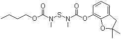 structure of CAS# 65907-30-4, Furathiocarb;2,3-Dihydro-2,2-dimethyl-7-benzofuryl 2,4-dimethyl-6-oxa-5-oxo-3-thia-2,4-diazadecanoate