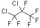 structure of CAS# 661-97-2, 1,1,1,2,3,3-Hexafluoro-2,3-dichloropropane;1,2-Dichloroperfluoropropane; CFC 216; CFC 216ba; Freon 216; NSC 76603; R 216; R 216ba; Ucon 216