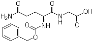 structure of CAS# 6610-42-0, N-(Benzyloxycarbonyl)-L-glutaminylglycine;Benzyloxycarbonyl-L-glutaminylglycine; Carbobenzoxy-L-glutaminylglycine; N2-[(Phenylmethoxy)carbonyl]-L-glutaminylglycine; NSC 186901