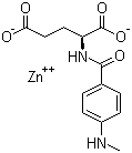 structure of CAS# 66104-81-2, N-[4-(Methylamino)benzoyl]-L-glutamic acid zinc salt