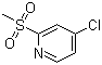 结构式 CAS# 66154-70-9, 4-氯-2-(甲磺酰基)吡啶