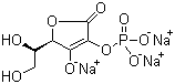 结构式 CAS# 66170-10-3, L-抗坏血酸-2-磷酸三钠盐