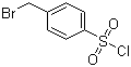 structure of CAS# 66176-39-4, 4-Bromomethylbenzenesulfonyl chloride;4-(Bromomethyl)benzene-1-sulfonyl chloride; alpha-Bromo-p-toluenesulphonyl chloride