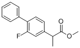 structure of CAS# 66202-86-6, Flurbiprofen methyl ester;methyl 2-(3-fluoro-4-phenylphenyl)propanoate