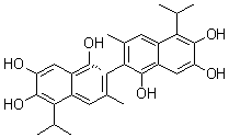 结构式 CAS# 66389-74-0, 阿朴棉子酚