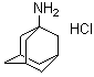1-Adamantanamine hydrochloride molecular structure (CAS 665-66-7)