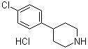 结构式 CAS# 6652-06-8, 4-(4-氯苯基)哌啶盐酸盐