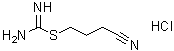 structure of CAS# 66592-89-0, 4-Isothioureidobutyronitrile hydrochloride;Carbamimidothioic acid 3-cyanopropyl ester monohydrochloride