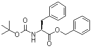 结构式 CAS# 66617-58-1, N-叔丁氧羰基-L-苯丙氨酸苄酯