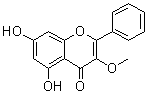 结构式 CAS# 6665-74-3, 高良姜素 3-甲基醚