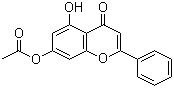 结构式 CAS# 6674-40-4, 5-羟基-7-乙酰氧基黄酮