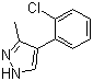 结构式 CAS# 667400-39-7, 4-(2-氯苯基)-3-甲基-1H-吡唑