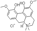 结构式 CAS# 6681-18-1, 氯化木兰花碱