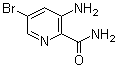 结构式 CAS# 669066-89-1, 3-氨基-5-溴吡啶-2-甲酰胺