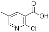 结构式 CAS# 66909-30-6, 2-氯-5-甲基烟酸