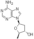 structure of CAS# 6698-26-6, 2',5'-Dideoxyadenosine;NSC 95943