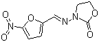 structure of CAS# 67-45-8, Furazolidone;3-(5-Nitrofurfurylideneamino)-2-oxazolidinone