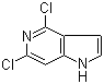 结构式 CAS# 67139-79-1, 4,6-二氯-1H-吡咯并[3,2-c]吡啶