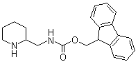 structure of CAS# 672310-15-5, (2-Piperidinylmethyl)carbamic acid 9H-fluoren-9-ylmethyl ester